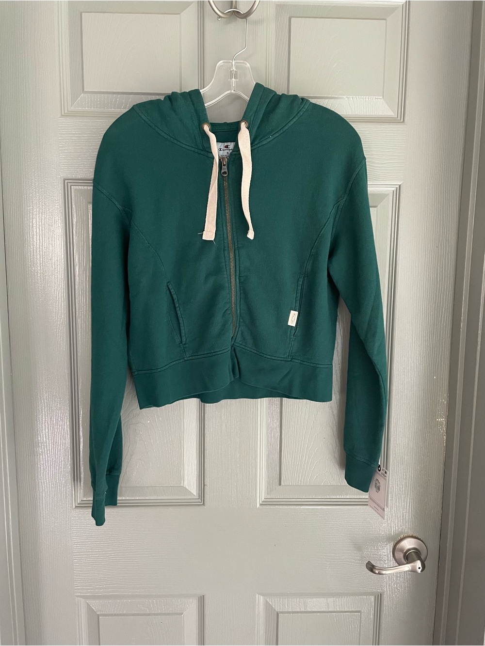 Champion Women's Teal Zip-Up Hoodie